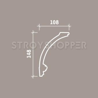 1.50.107 Европласт Потолочный карниз с орнаментом